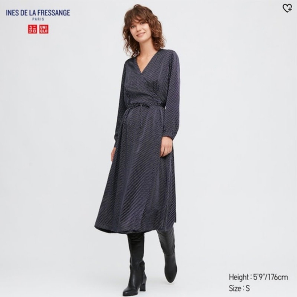 Ines de la Fressage Uniqlo Silk Dress